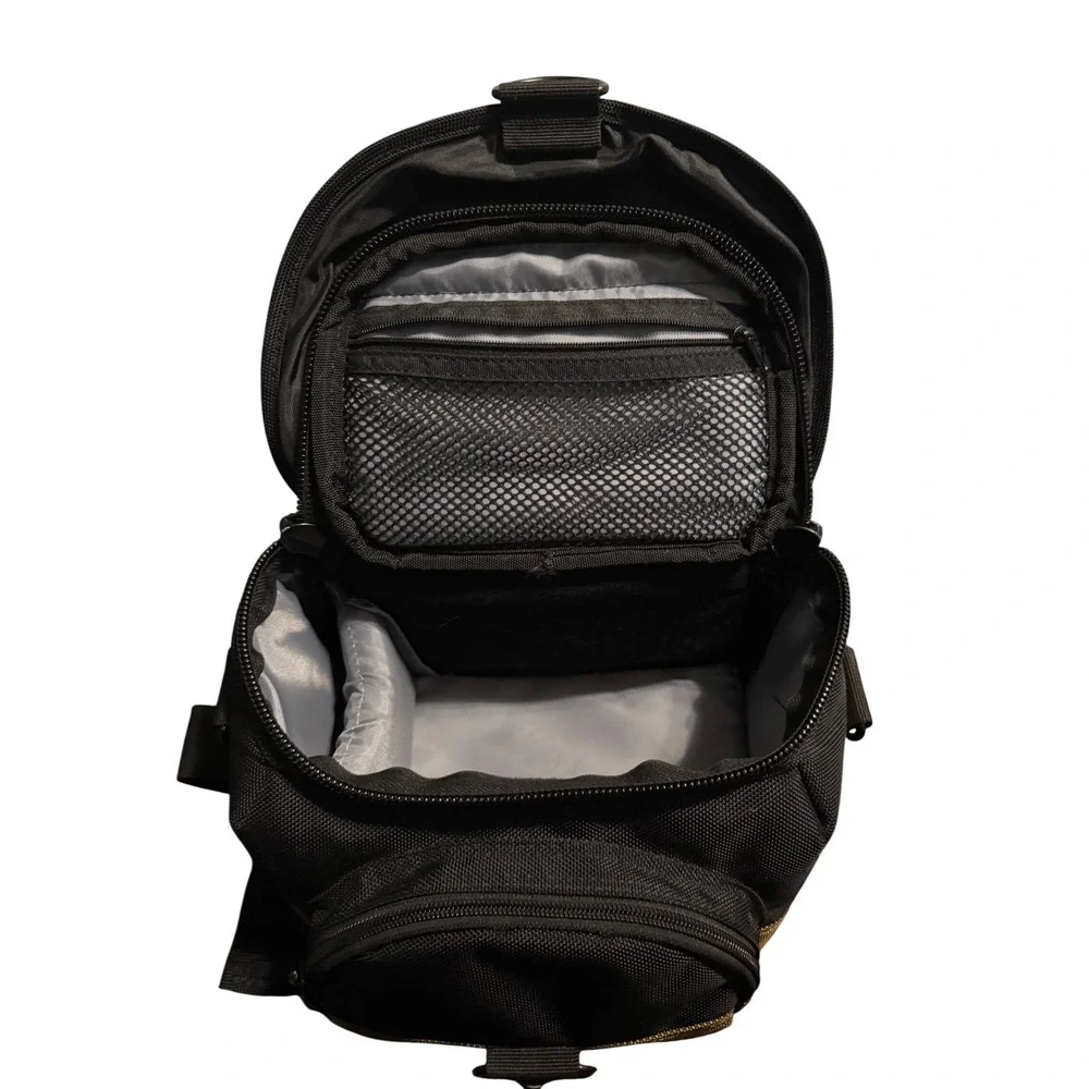 Canon Camera Bag Black Khaki Padded Shoulder‎ Strap Carry Handle